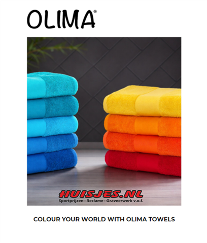 Olima handdoeken towels met borduring